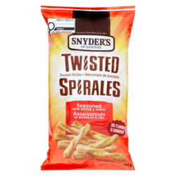 Twisted Pretzel Sticks Seasoned With Butter & Garlic