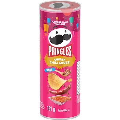 Pringles Potato Chips Sweet Chili Sauce Flavour 131 g, $1.90/100g