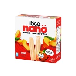 IOGO Nano Frozen Yogurt Pops, Peach, Real Fruit - 400 ml