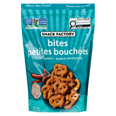 The Snack Factory Pretzel Crisps Bite-Sized Pretzels Zesty Ranch 240 g, $2.50/100g