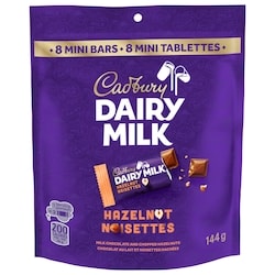 DAIRY MILK Hazelnut Chocolate Bar, Pack of 8 Mini Bars