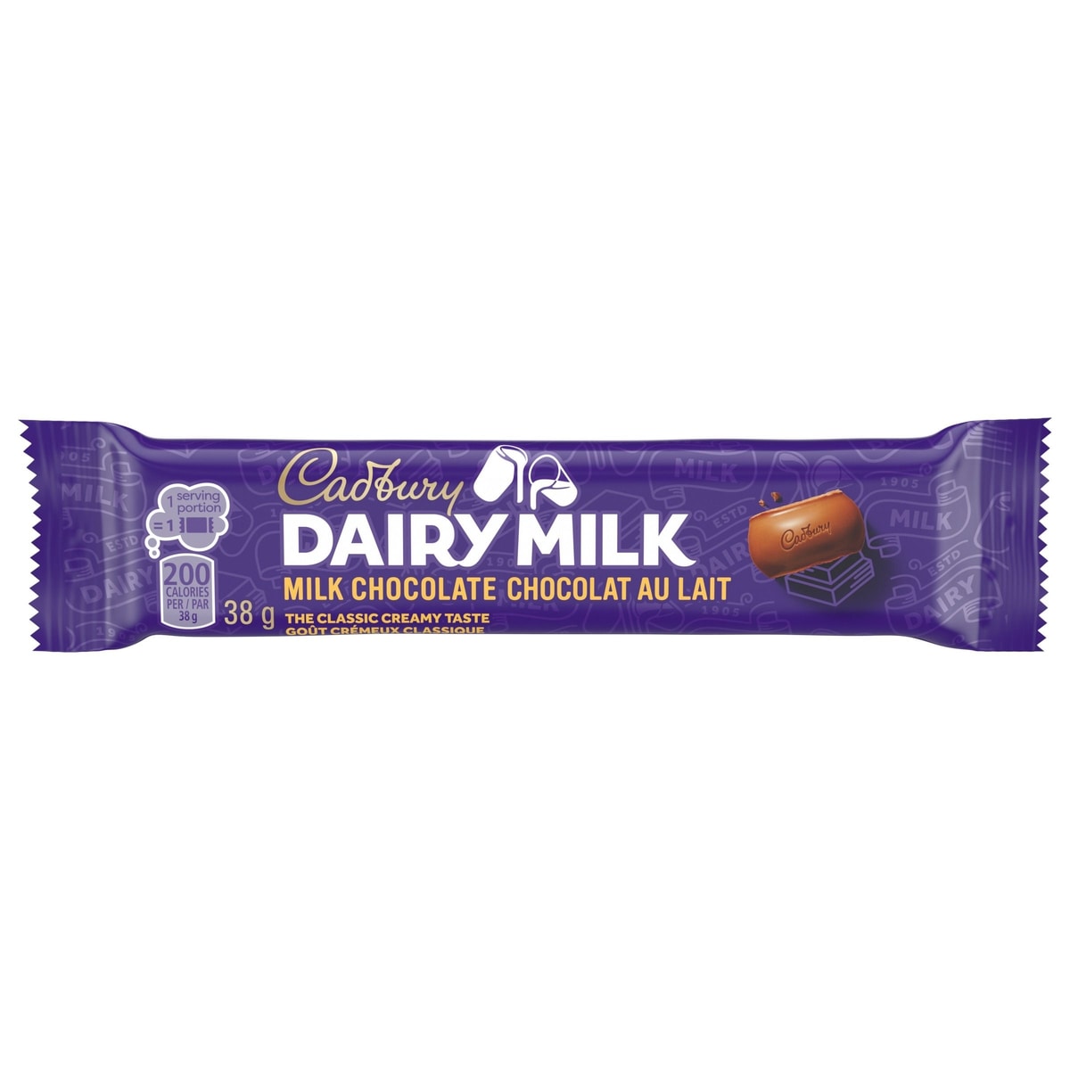 Cadbury DAIRY MILK Original Milk Chocolate Bar 38 g, $5.24/100g