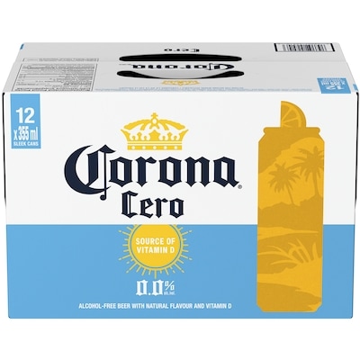 Corona Cero Alcohol-Free Beer with Natural Flavour and Vitamin D 12x355.0 ml, $0.52/100ml