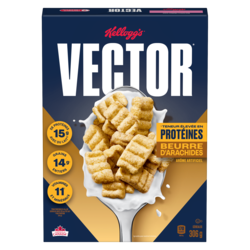 Kellogg’s Vector Céréales beurre d'arachides 306 g, 1,89 $/100g