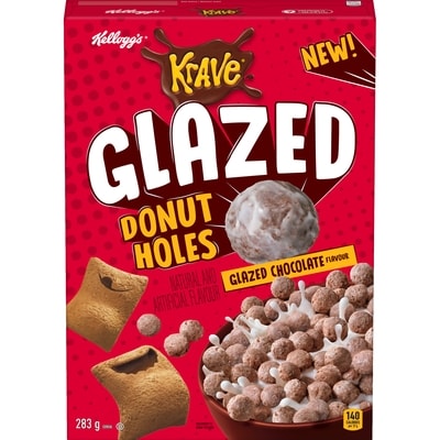 Kelloggs KRAVE Glazed Donut Holes Chocolate 283 g, $2.05/100g