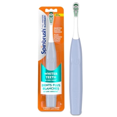 Spinbrush PRO WHITEN Battery Toothbrush, Soft 1 ea, $12.99/1ea