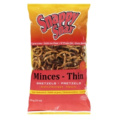 Snappy Snax Pretzels Thin Classic Style 425 g, $0.94/100g