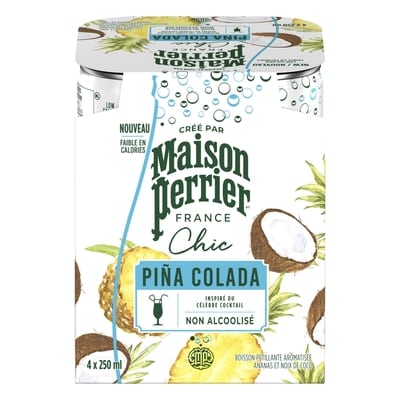 Maison Perrier MAISON PERRIER Chic Piña colada, non alcoolisé 4x250.0 ml, 0,90 $/100ml