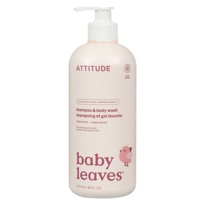 Attitude Shampoing et gel douche sans odeur 473 ml, 2,51 $/100ml