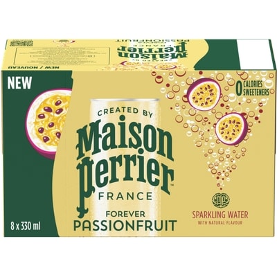 Maison Perrier Boisson à l’eau pétillante Infiniment Fruit de la passion 8x330.0 ml, 0,36 $/100ml