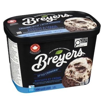 Crème glacée légère Biscuits et Crème