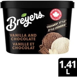Breyers Crème glacée légère vanille et chocolat  1410 ml, 0,28 $/100ml