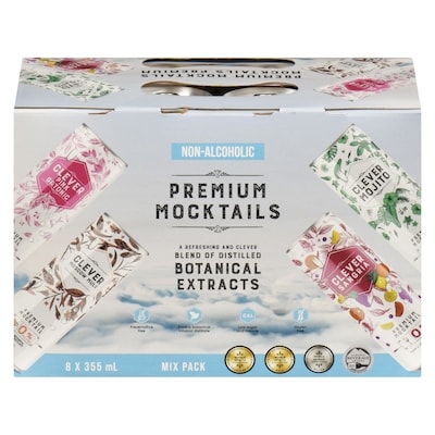 Clever Mocktails Premium Mocktails Mix Pack 355 ml, $5.35/100ml