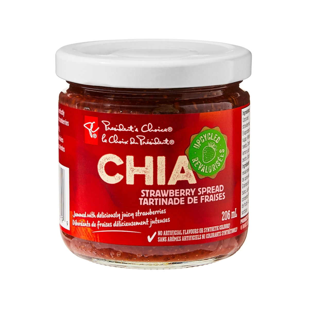 le Choix du Président Tartinade de fraises chia 206 ml, 2,33 $/100ml