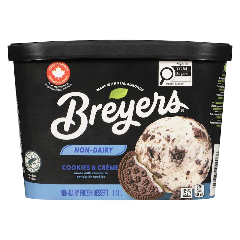 Non-Dairy Cookies & Crème Frozen Dessert 
