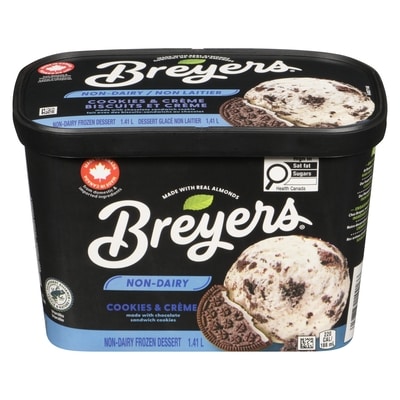Breyers Dessert glacé Non Laitier Biscuits et Crème  1410 ml, 0,27 $/100ml