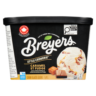 Crème glacée légère Caramel et Fudge 