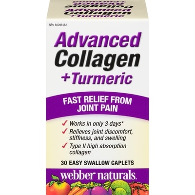 Webber Naturals Advanced Collagen + Turmeric 30 ea, $1.13/1ea