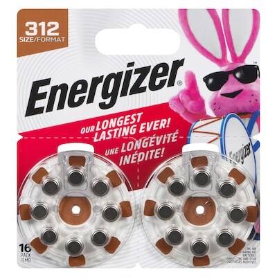 Energizer Ez Turn & Lock Zinc Air Hearing Aid Batts 16 ea, $1.09/1ea