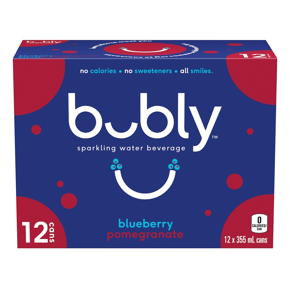 Bubly Sparkling Water Blueberry Pomegranate