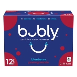 Bubly Sparkling Water Blueberry Pomegranate 12x355.0 ml, $0.20/100ml