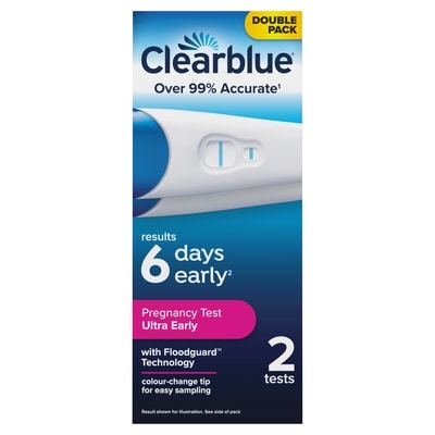 Clearblue Ultra Early Pregnancy Test Kit, Early Detection at Home Pregnancy Test, 2 Tests 2 ea, $8.25/1ea