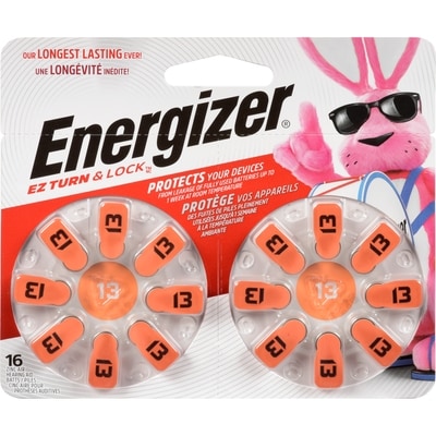 Energizer Piles cinc aire pour prothèses auditives 16 ea, 1,09 $/1ch
