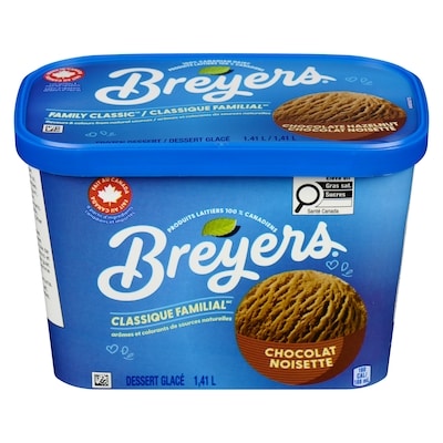 Breyers Dessert glacé Chocolat Noisette  1410 ml, 0,32 $/100ml