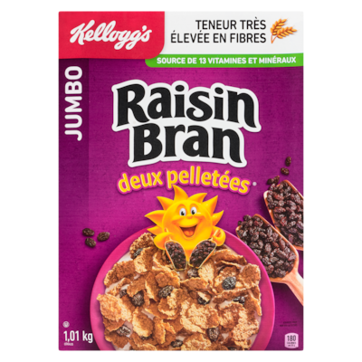 Raisin Bran Céréales jumbo