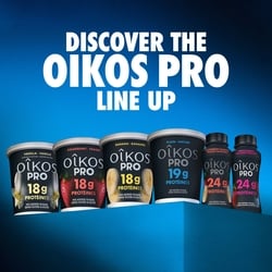 Oikos PRO High Protein Drinkable Yogurt, Strawberry Banana, 24g