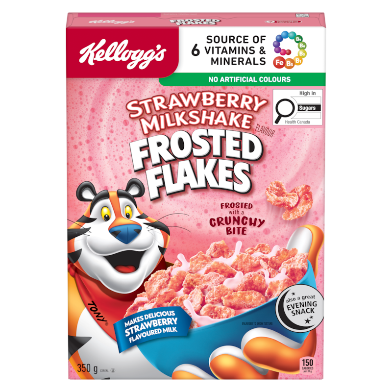 Frosted Flakes Cereal Strawberry Milkshake Flavour