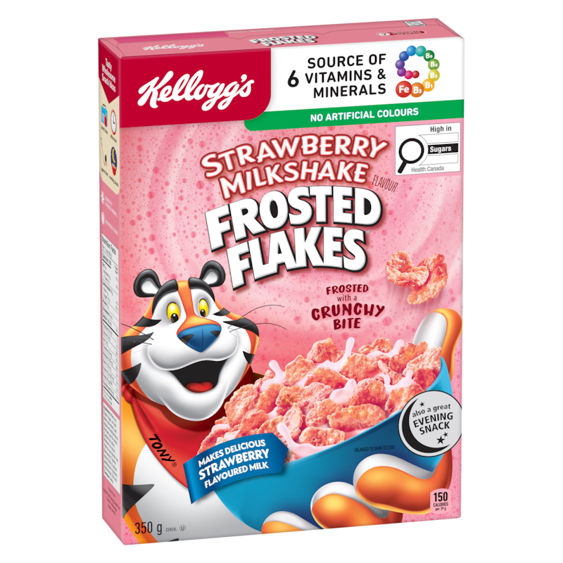 Frosted Flakes Cereal Strawberry Milkshake Flavour