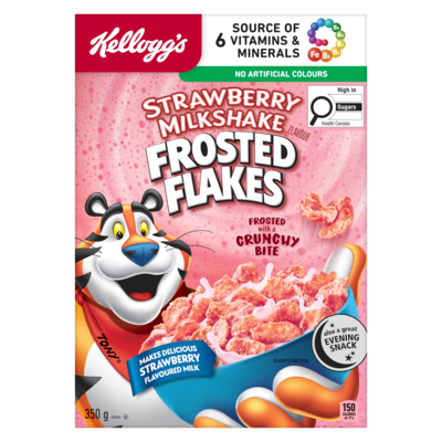 Frosted Flakes Cereal Strawberry Milkshake Flavour
