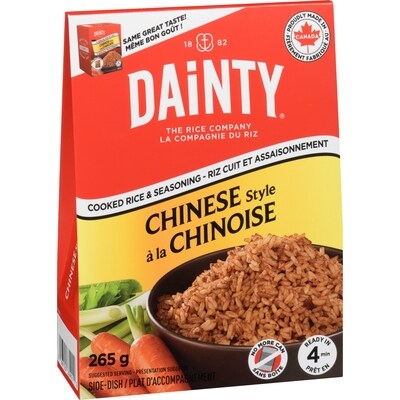 Riz cuit et assaisonnement à la chinoise