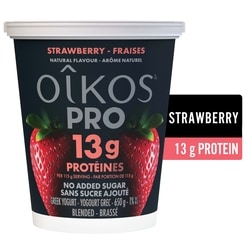 Oikos Pro High Protein Yogurt, Strawberry, 13g protein - 650 g