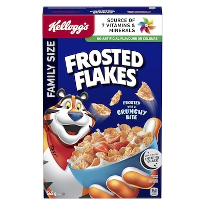 Kelloggs Frosted Flakes Cereal Family Size 545 g, $1.47/100g