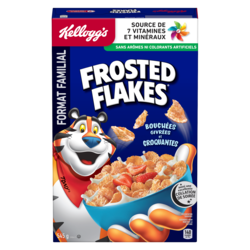 Kellogg’s Céréales Frosted Flakes format familial 545 g, 1,47 $/100g