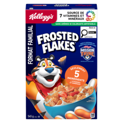 Kellogg’s Céréales Frosted Flakes format familial 545 g, 1,37 $/100g
