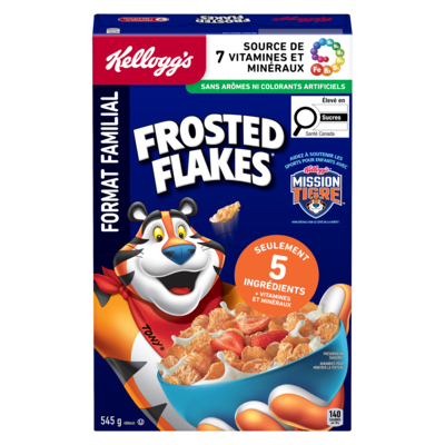 Kellogg’s Céréales Frosted Flakes format familial 545 g, 1,33 $/100g