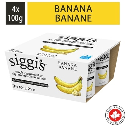 siggi's Banana Skyr Yogurt 2%100G 400 g, $1.25/100g