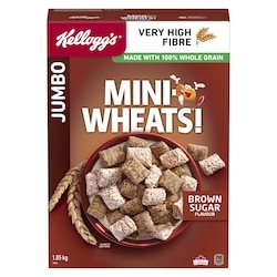 Kelloggs Mini Wheats Cereal Brown Sugar Flavour Jumbo 1050 g, $0.90/100g