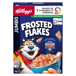 Kellogg’s Frosted Flakes Céréales jumbo 950 g, 1,00 $/100g