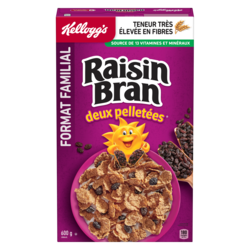Kellogg’s Raisin Bran Céréales format familial 600 g, 1,00 $/100g