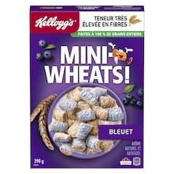 Kellogg’s Mini Wheats Céréales bleuet 390 g, 1,92 $/100g