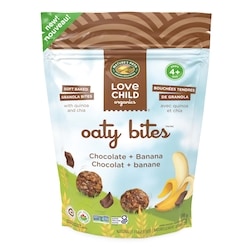 Love Child Organics Organic Chocolate + Banana Oaty Bites Snacks 100 g, $5.99/100g