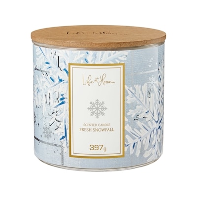 Life at Home Fresh Snowfall Scented Candle 1 ea, $16.00/1ea