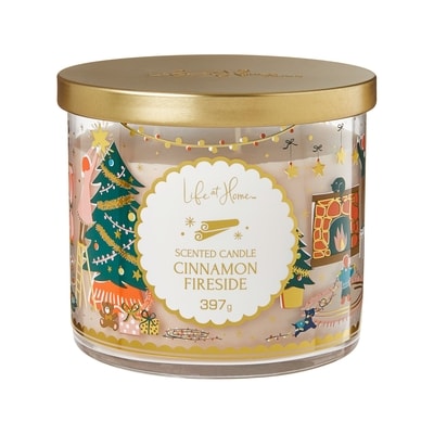 Life at Home Cinnamon Fireside Scented Candle 1 ea, $16.00/1ea