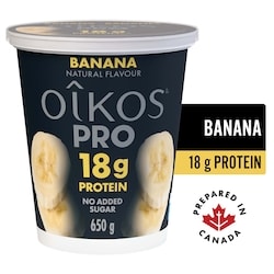 Oikos PRO High Protein Greek Yogurt, Banana - 650 g | Provigo