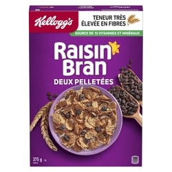 Kellogg’s Raisin Bran Céréales 375 g, 1,60 $/100g