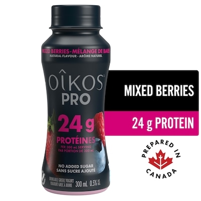 Oikos PRO High Protein Yogurt Drink, Mixed Berries 300 ml, $1.17/100ml